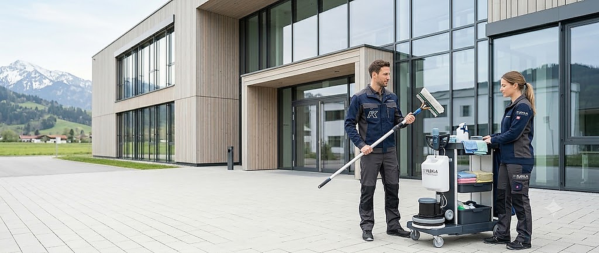 FLEKLA Reinigungsteam im Einsatz